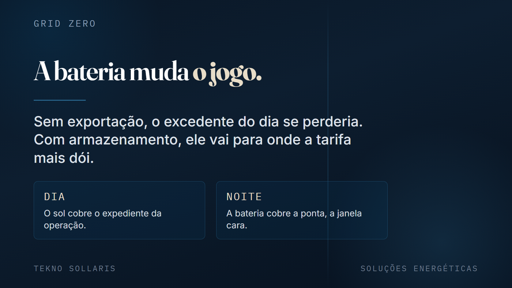 Gerar exatamente o que se consome