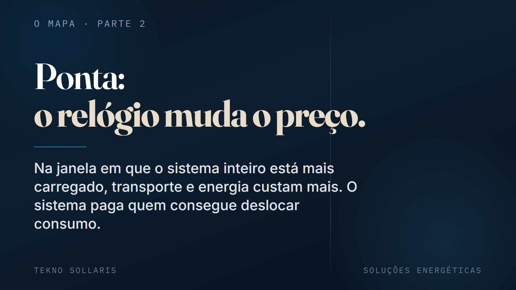 Ponta: o relógio muda o preço